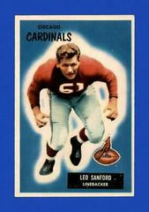 Leo Sanford #123 Football Cards 1955 Bowman Prices