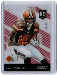 Vince Mayle [Red] #136 Football Cards 2015 Panini Clear Vision Prices