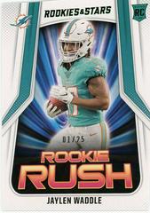 Jaylen Waddle [Green] #RR8 Football Cards 2021 Panini Rookies and Stars Rush Prices