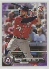 Bryce Harper [Purple] #3 Baseball Cards 2017 Bowman Prices