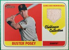 Buster Posey #BPO Baseball Cards 2018 Topps Heritage Clubhouse Collection Relics Prices