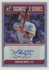 Harrison Bader #SS-HB Baseball Cards 2018 Panini Donruss Signature Series Prices