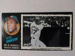 Alex Johnson #17 Baseball Cards 1971 Topps Greatest Moments Prices