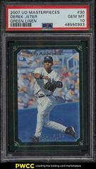 Derek Jeter [Green Linen] #30 Baseball Cards 2007 Upper Deck Masterpieces Prices