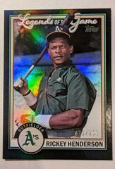 Rickey Henderson [Black] #LG-12 Baseball Cards 2023 Topps Legends of the Game Prices
