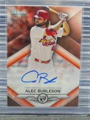 Alec Burleson [Rose Gold] Baseball Cards 2023 Bowman Sterling Rookie Autographs Prices