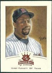Kirby Puckett [Framed Portraits Bronze] #132 Baseball Cards 2002 Donruss Diamond Kings Prices