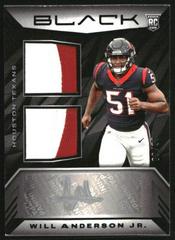 Will Anderson Jr. #RSM-3 Football Cards 2023 Panini Black Rookie Signature Materials Prices