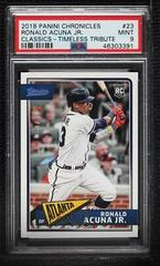 Ronald Acuna Jr [Timeless Tribute] Baseball Cards 2018 Panini Chronicles Classics Prices
