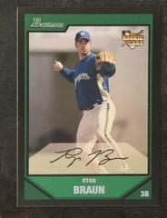 Ryan Braun Baseball Cards 2007 Bowman Draft Picks Prices