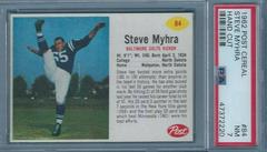 Steve Myhra [Hand Cut] Football Cards 1962 Post Cereal Prices