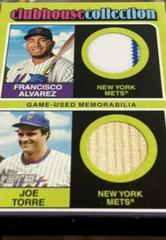 Joe Torre / Francisco Alvarez #CCDR-AT Baseball Cards 2024 Topps Heritage Clubhouse Collection Dual Relic Prices