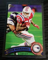 Aaron Hernandez #158 Football Cards 2011 Topps Prices