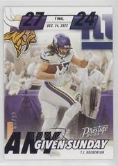 T. J. Hockenson [Purple] #AGS-16 Football Cards 2023 Panini Prestige Any Given Sunday Prices
