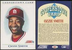 Ozzie smith #B9 Baseball Cards 1992 Score Prices