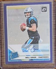 Will Grier [Purple Stars] #155 Football Cards 2019 Donruss Optic Rated Rookie Autographs Prices