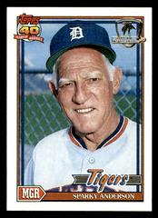 Sparky Anderson #519 Baseball Cards 1991 Topps Desert Shield Prices