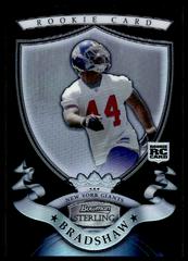 Ahmad Bradshaw [Black Refractor] #21 Football Cards 2007 Bowman Sterling Prices
