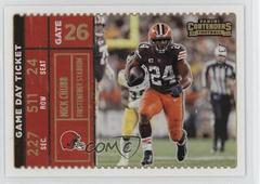 Nick Chubb [Gold] #GDT-NCH Football Cards 2022 Panini Contenders Game Day Ticket Prices