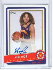 Kiki Rice Basketball Cards 2022 Topps Chrome McDonald's All-American Paper Autographs Prices