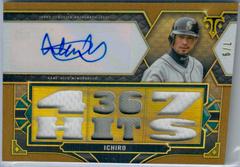 Ichiro [Gold] #TTAR-I Baseball Cards 2022 Topps Triple Threads Autograph Relic Prices