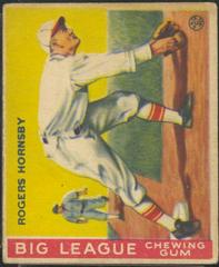Rogers Hornsby #119 Baseball Cards 1933 Goudey Prices