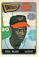 Paul Blair [1965 Reprint] #61 Baseball Cards 2001 Topps Archives Reserve Prices