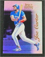 Joe Carter [Mirror Blue] #5 Baseball Cards 1996 Select Certified Prices