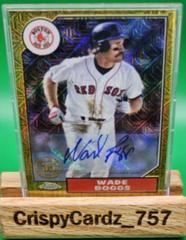 Wade Boggs [Autograph] #T87C2-90 Baseball Cards 2022 Topps Silver Pack 1987 Chrome Series 2 Prices