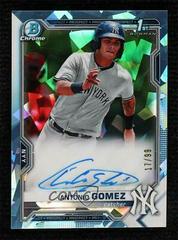 Antonio Gomez [Aqua Refractor] #BSPA-AG Baseball Cards 2021 Bowman Sapphire Autographs Prices