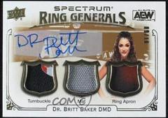 Dr. Britt Baker [Autograph] Wrestling Cards 2021 Upper Deck AEW Spectrum Ring Generals Relics Prices