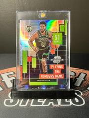 Jayson Tatum #10 Basketball Cards 2022 Panini Contenders Optic Playing the Numbers Game Prices