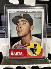 Ed Bauta [Red Ink] #ROAEB Baseball Cards 2012 Topps Heritage Real One Autographs Prices