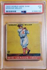 Edmund Miller #59 Baseball Cards 1933 World Wide Gum Prices