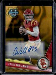 Caleb Williams [Autograph Gold Lava] #1 Football Cards 2023 Bowman Chrome University Prices