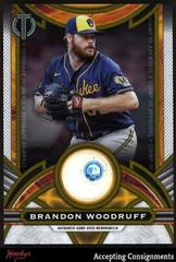 Brandon Woodruff [Gold] #SOA-BW Baseball Cards 2023 Topps Tribute Stamp of Approval Relics Prices