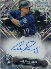 Cal Raleigh [Black Atomic] #RA-CR Baseball Cards 2022 Bowman Sterling Rookie Autographs Prices