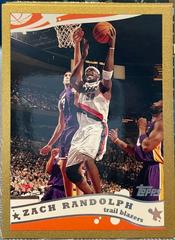 Zach Randolph #8 Basketball Cards 2005 Topps Prices