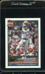 Fernando Valenzuela #80 Baseball Cards 1991 Topps Tiffany Prices