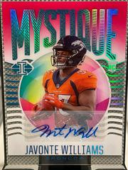 Javonte Williams [Autograph Pink] #MY-15 Football Cards 2021 Panini Illusions Mystique Prices