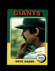 Dave Rader #31 Baseball Cards 1975 O Pee Chee Prices