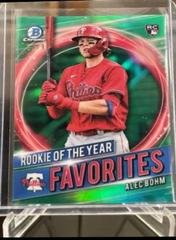 Alec Bohm [Green Refractor] #RRY-AB Baseball Cards 2021 Bowman Chrome Rookie of the Year Favorites Prices