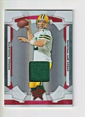 Aaron Rodgers [Materials Longevity Ruby] #34 Football Cards 2008 Leaf Rookies & Stars Prices