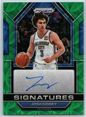 Josh Giddey [Choice Green] #SIG-JGD Basketball Cards 2022 Panini Prizm Signatures Prices