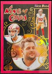Nick Bosa [Pink] #11 Football Cards 2023 Panini Illusions King of Cards Prices