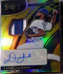 Andre Jackson [Gold] Baseball Cards 2022 Panini Select Rookie Jersey Autographs Prices
