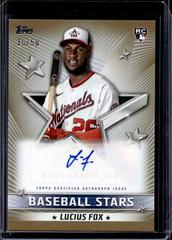 Lucius Fox [Gold] #BSA-LF Baseball Cards 2022 Topps Update Stars Autographs Prices
