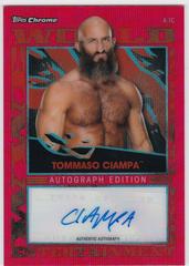 Tommaso Ciampa [Red Refractor] Wrestling Cards 2021 Topps Chrome WWE Autographs Prices