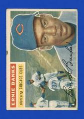 Ernie Banks [White Back] Baseball Cards 1956 Topps Prices