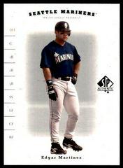 Edgar Martinez #17 Baseball Cards 2001 SP Authentic Prices